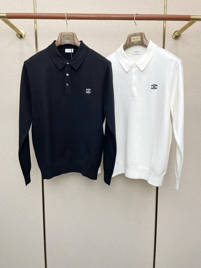 셀린느 폴로 카라 니트 2칼라