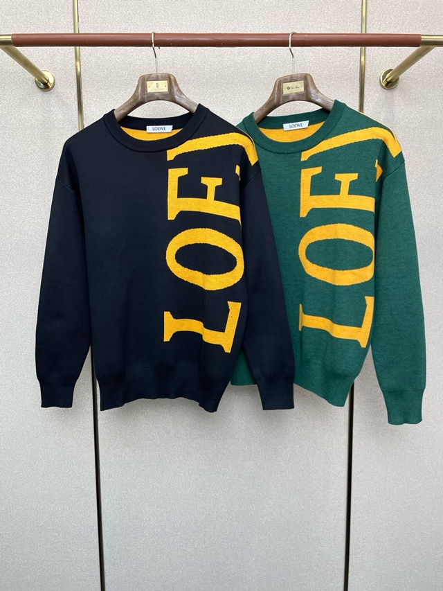 로에베 로고 니트 스웨터 2칼라