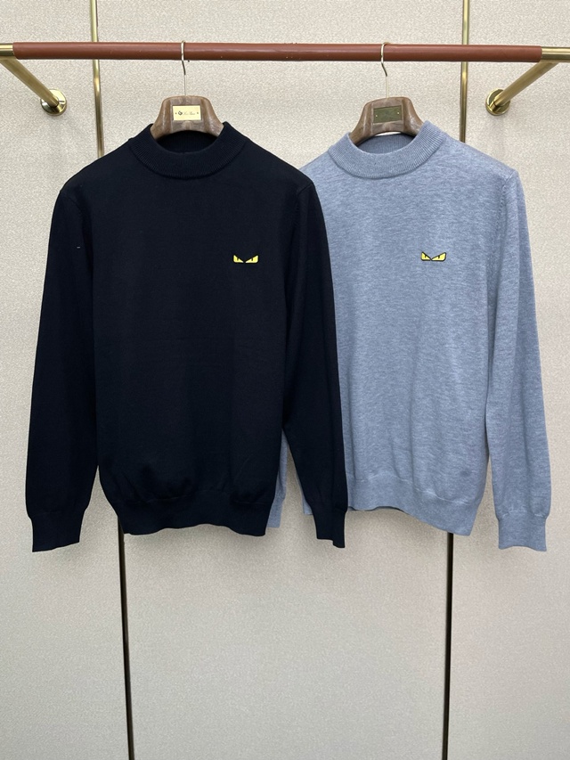 펜디 라운드 니트 스웨터 2칼라