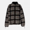 미우미우 체크 패턴 테디 플리스 재킷 후리스