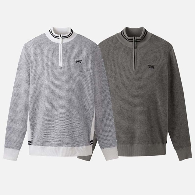 PXG 남성 겨울 하프집업 윈드프루프 스웨터 3칼라