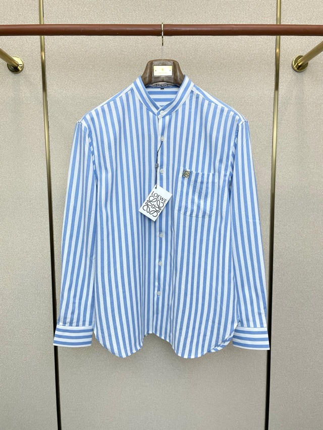 로에베 스트라이프 긴팔 셔츠