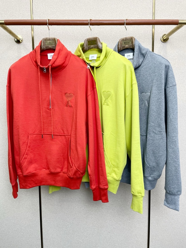 아미리 하프집업 맨투맨 긴팔티 3칼라