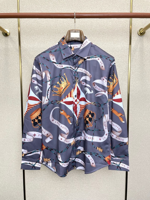 루이비통 프린티드 실크 셔츠 1AJCA6