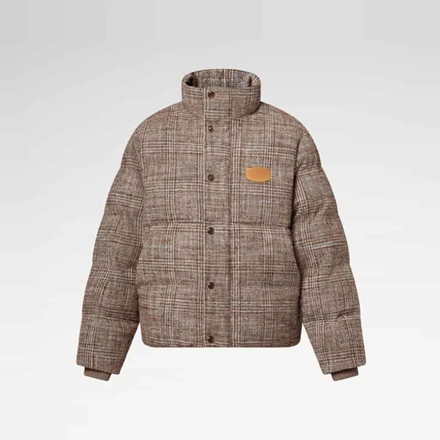 루이비통 트위드 다운 블루종 패딩 1AJBD8