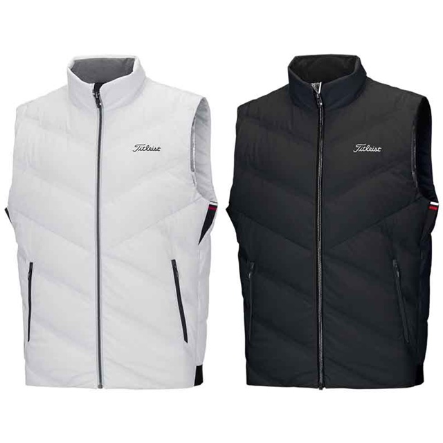 타이틀리스트 남성 스윙 다운 베스트 패딩 조끼 2칼라