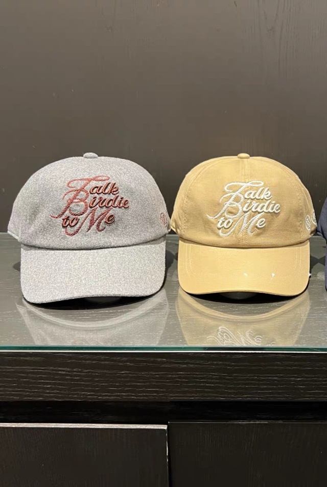 지포어 슬로건 볼캡 골프 모자 2칼라