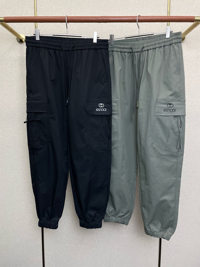 구찌 카고 팬츠 조거팬츠 밴딩바지 트레이닝 바지 2칼라