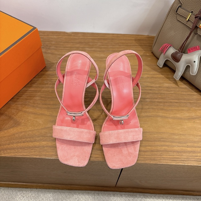 에르메스 글래머 GLAMOUR 켈리 스웨이드 75 여성 샌들