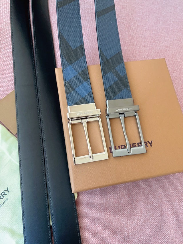 버버리 리버서블 벨트 35mm 2칼라