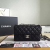 샤넬 클래식 플랩백 20  -캐비어/블랙/은장