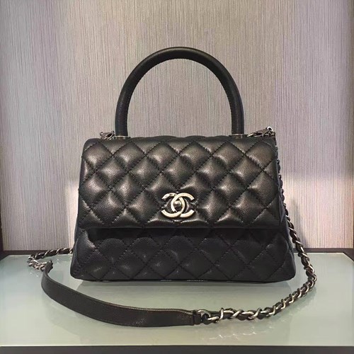 샤넬 토드백  CHANEL-7147  -블랙/램스킨/은장