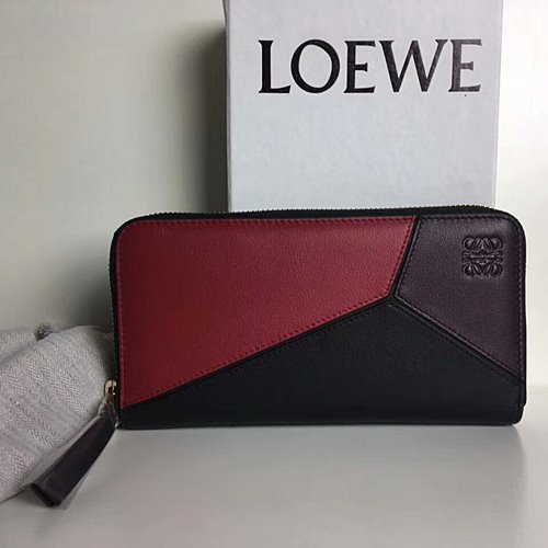 LOEWE 여성 장지갑  -레드