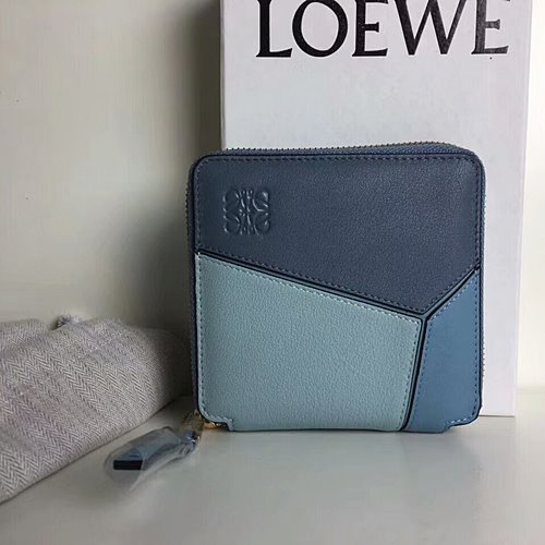 LOEWE 여성 반지갑  -블루