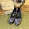 마놀로브라닉 여성슈즈 미들힐 7cm