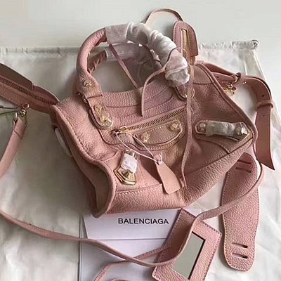 발렌시아가 클래식 메탈 엣지 시티  -베이비핑크/미니