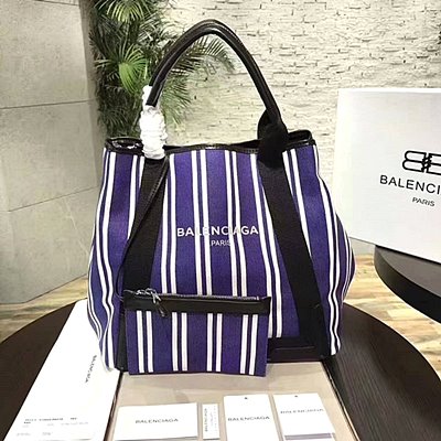 발렌시아가 네이비 카바스 S/레드