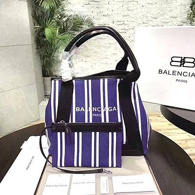 발렌시아가 네이비 카바스 XS/레드