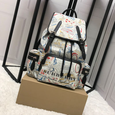 버버리 라지 럭삭 그라피티 로고 프린트 40682871