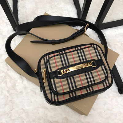 버버리 1983 체크 링크 카메라 백 40793831