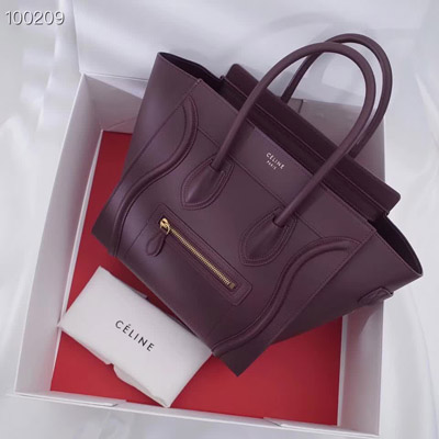 셀린느 189793 카프스킨 마이크로 러기지 핸드 백