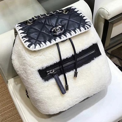 샤넬 A57580 백 팩 패브릭 스트릿 스타일 블랙