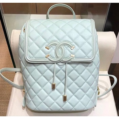 샤넬 A91228 캐비어 레더 CC 필리그리 백팩 