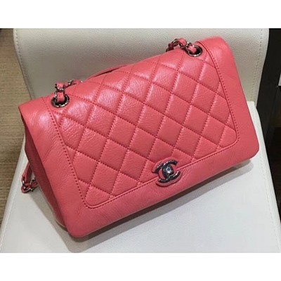 샤넬 A57602 크럼플드 카프스킨 비 퀄티드 플랩 백 