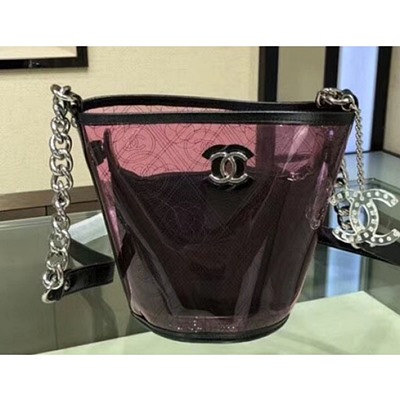 샤넬 A57636 프린트 pvc 코코 버켓 스몰 백 