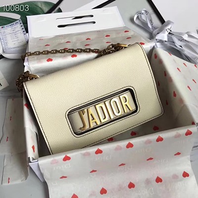 디올 오리지널 카프스킨 Jadior 채인 플랩 백 M9000