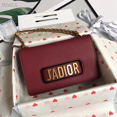 디올 오리지널 카프스킨 Jadior 채인 플랩 백 M9000