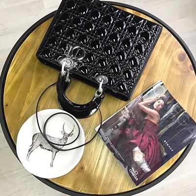 디올 오리지널 페이던트 카프흐킨 lady dior bag 44550