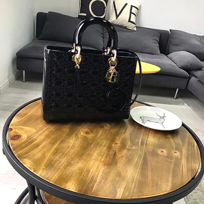 디올 오리지널 페이던트 카프스킨 lady dior bag 44550