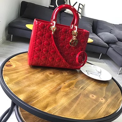 디올 오리지널 페이던트 카프스킨 lady dior bag 44550