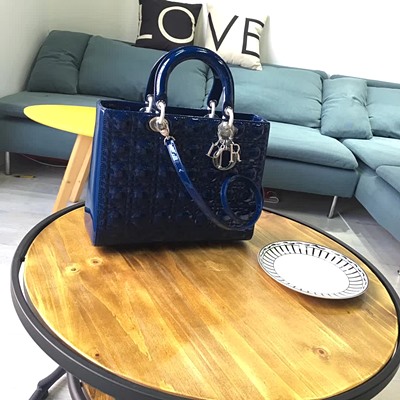 디올 오리지널 페이던트 카프스킨 lady dior bag 44550