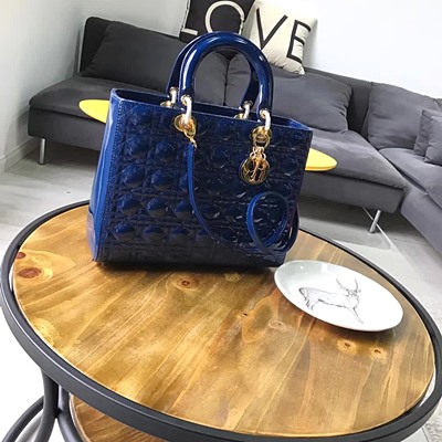 디올 오리지널 페이던트 카프스킨 lady dior bag 44550