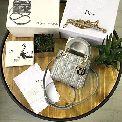 디올 오리지널 램스킨 미니 lady dior bag 44500