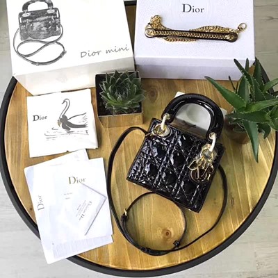디올 오리지널 카프스킨 미니 lady dior bag 44500