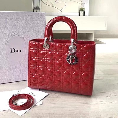 디올 오리지널 페이던트 카프스킨 lady dior bag 44550