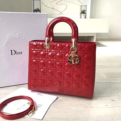 디올 오리지널 페이던트 카프스킨 lady dior bag 44550