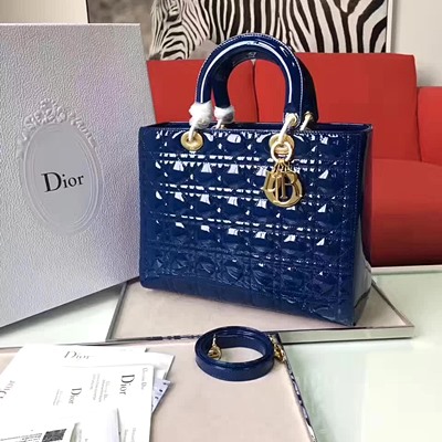 디올 오리지널 페이던트 카프스킨 lady dior bag 44550