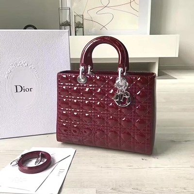 디올 오리지널 페이던트 카프스킨 lady dior bag 44550