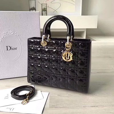 디올 오리지널 페이던트 카프스킨 lady dior bag 44550