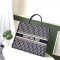 Dior original canvas book tote oblique bag M1286 dark blue