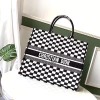 Dior original canvas book tote oblique bag M1286 blue