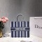 Dior original canvas book tote oblique bag M1286 blue