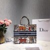 Dior original canvas book tote oblique bag M1286 blue