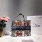 Dior original canvas book tote oblique bag M1286 blue