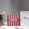 Dior original canvas book tote oblique bag M1286 blue