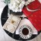 디올  Diorama Vertical Clutch Studded Lambskin 화이트